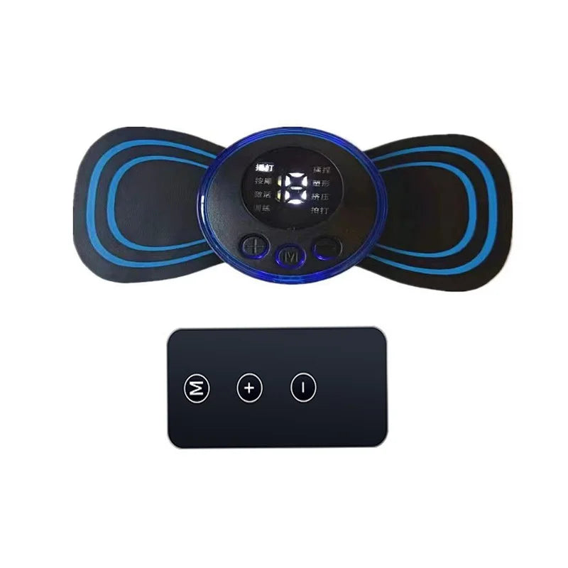 × Electric Neck Massager Body Massage Portable EMS Cervical Spine Massage Stickers Health Care Masajeadora Muscular