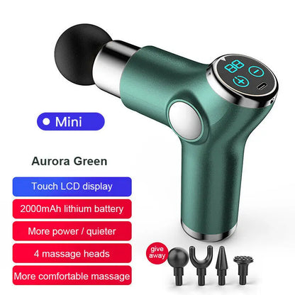 32/6 Speed Electric Massage Gun Slimming Body Neck Back Foot Leg Shoulder Massager Muscle Fascia Gun Fitness Percussion Massager