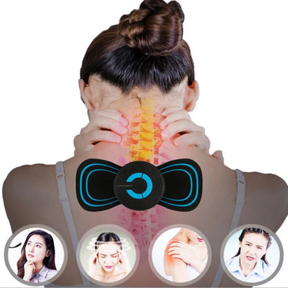 × Electric Neck Massager Body Massage Portable EMS Cervical Spine Massage Stickers Health Care Masajeadora Muscular