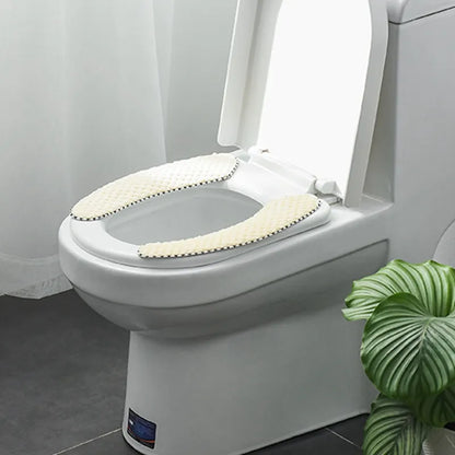 Universal Toilet Seat Cover Soft WC Toilet Seat Cushion O-Shaped Warmer WC Closestool Mat Bathroom Accessories Toilet Cover