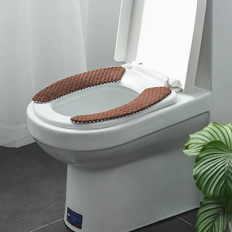 Universal Toilet Seat Cover Soft WC Toilet Seat Cushion O-Shaped Warmer WC Closestool Mat Bathroom Accessories Toilet Cover