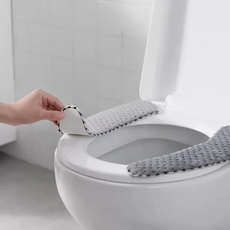 Universal Toilet Seat Cover Soft WC Toilet Seat Cushion O-Shaped Warmer WC Closestool Mat Bathroom Accessories Toilet Cover